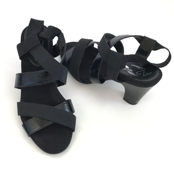 A2 By AEROSOLES Heeled Sandals Slingback Comfort Black New Women’s Size 6.5 - Picture 7 of 16